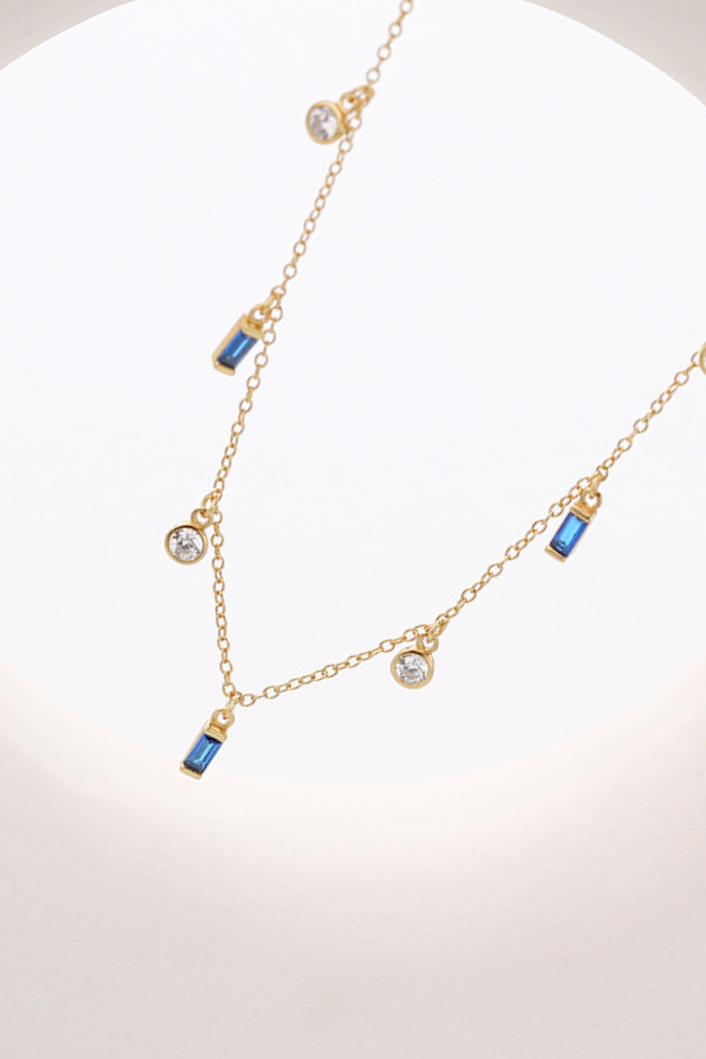 18K Gold Plated Multi-Charm Chain Necklace