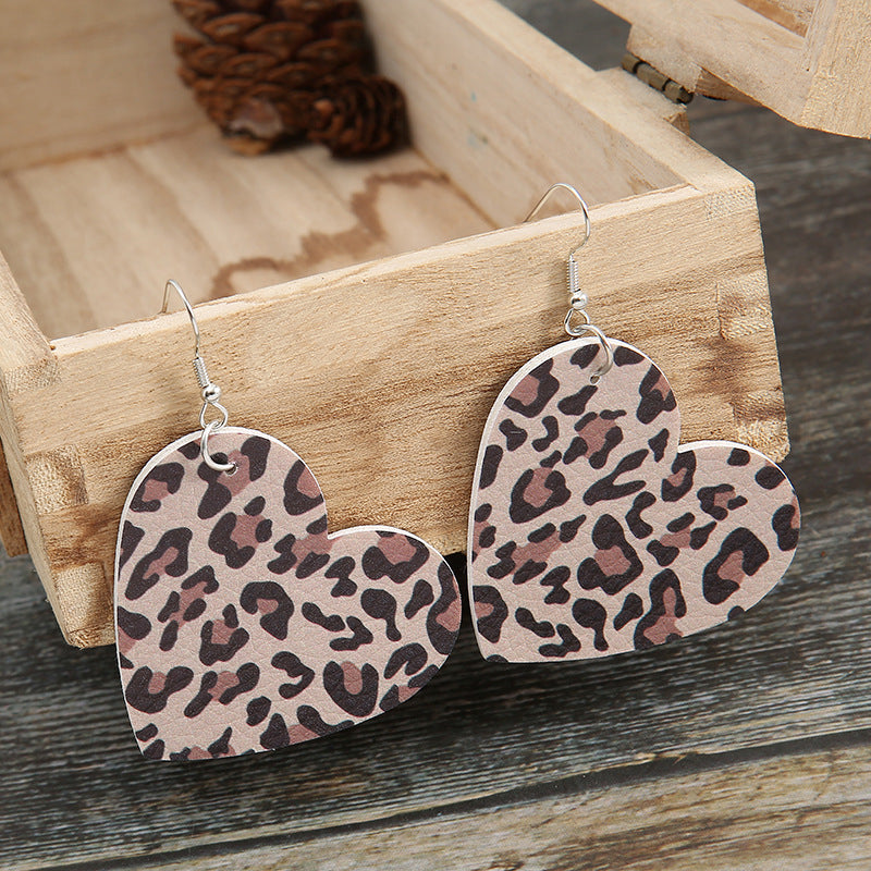 Heart Alloy Drop Earrings