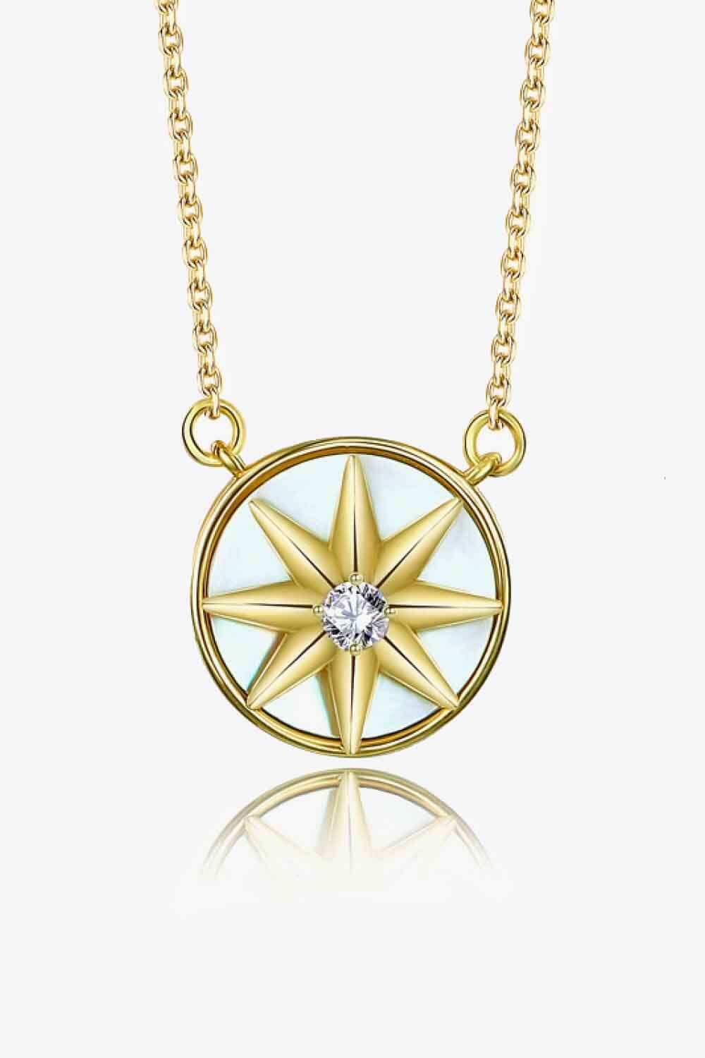 Cubic Zirconia Star Pendant Necklace