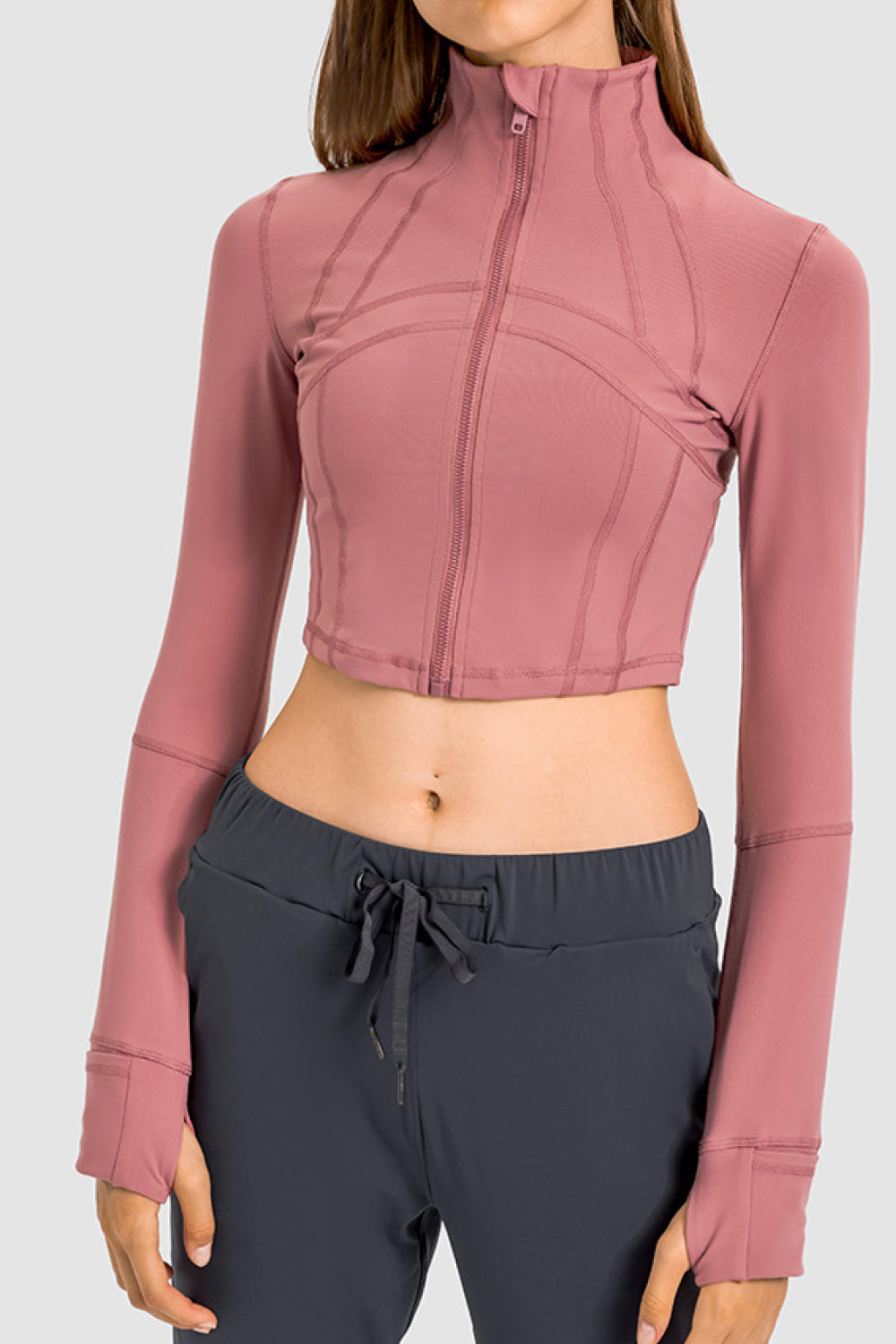 Millennia Zip Front Cropped Sports Jacket