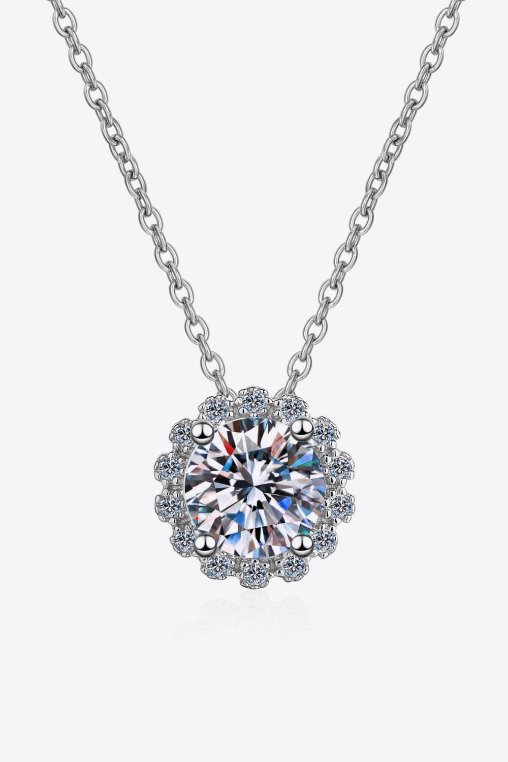 3 Carat Moissanite 925 Sterling Silver Necklace