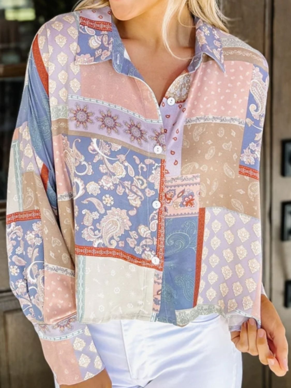 Printed Long Sleeve Shirt