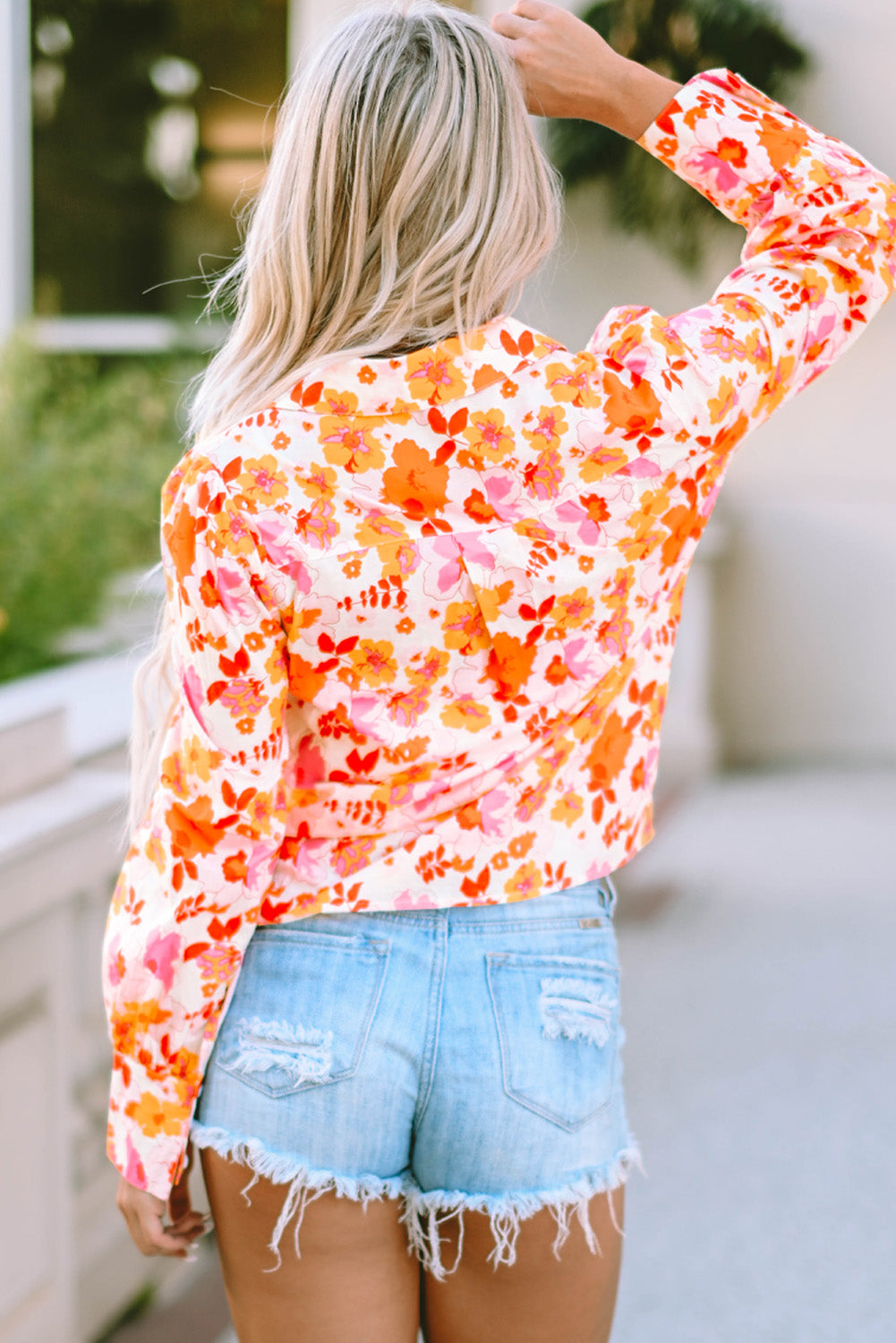 Floral Collared Neck Shirt