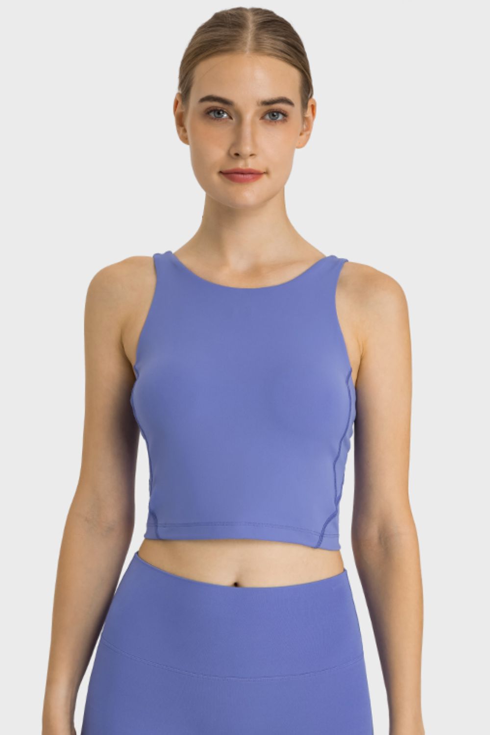 Millennia Feel Like Skin Highly Stretchy Cropped Sports Tank